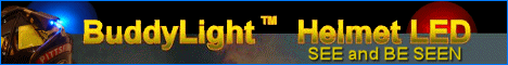 Firefighter Owned Buddy Light LED comes in 3 different colors Red, White, & Blue.  See and be Seen